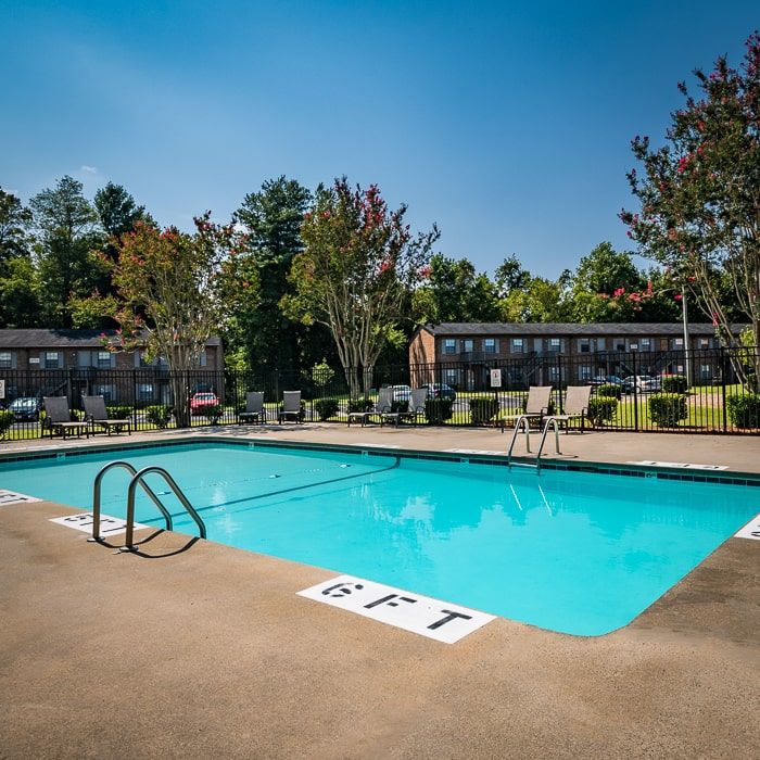 Pool at the Flats at Salem in Winston-Salem, North Carolina